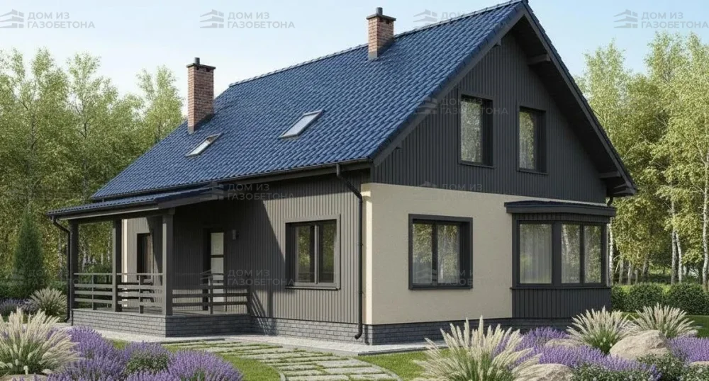 Проект Двухэтажный дом 12 на 9, 139 м2