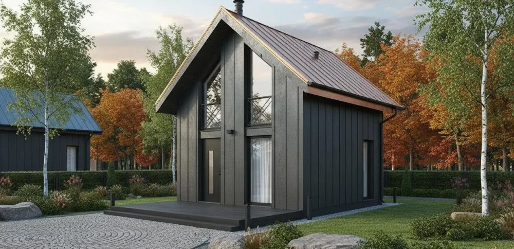 Проект Двухэтажный дом 6 на 6, 34 м2