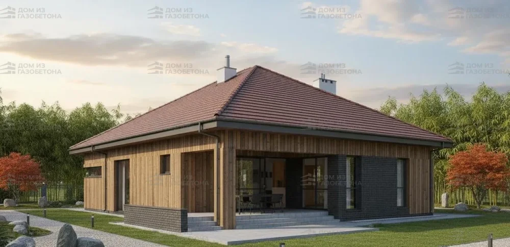 Проект Двухэтажный дом 13 на 22, 244 м2