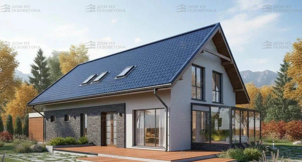 Проект Двухэтажный дом 9 на 20, 217 м2