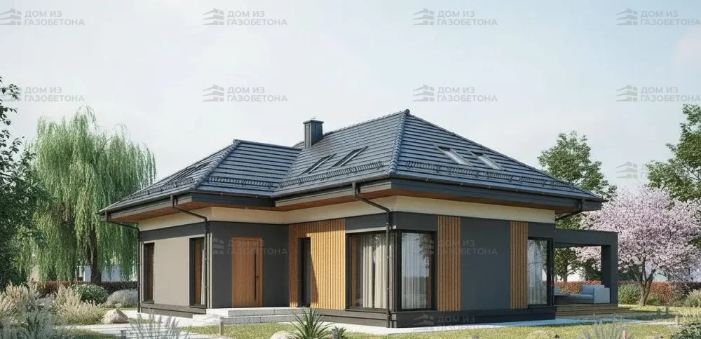 Проект Двухэтажный дом 21 на 14, 377 м2