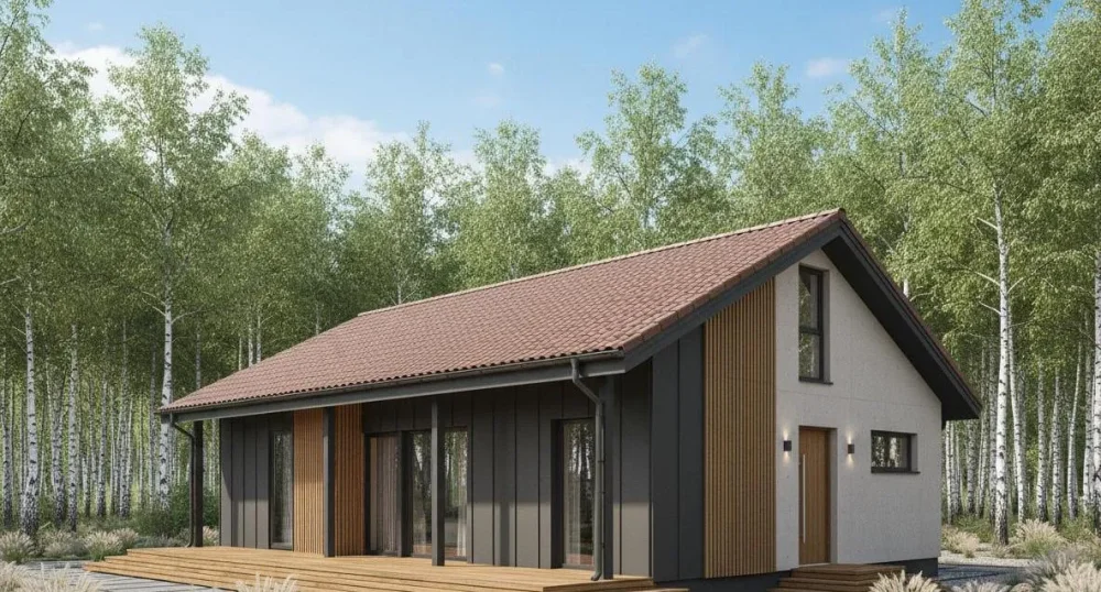 Проект Одноэтажный дом 13 на 13, 95 м2