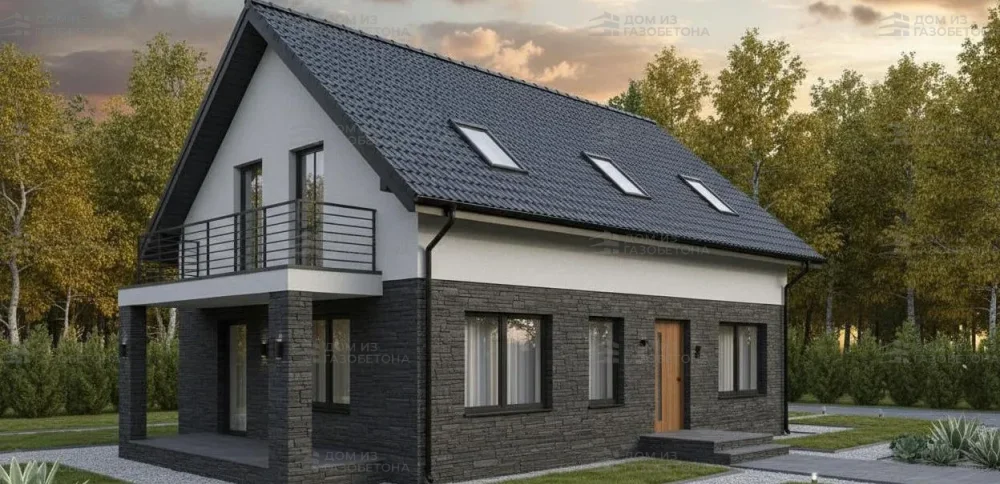 Проект Двухэтажный дом 15 на 13, 205 м2