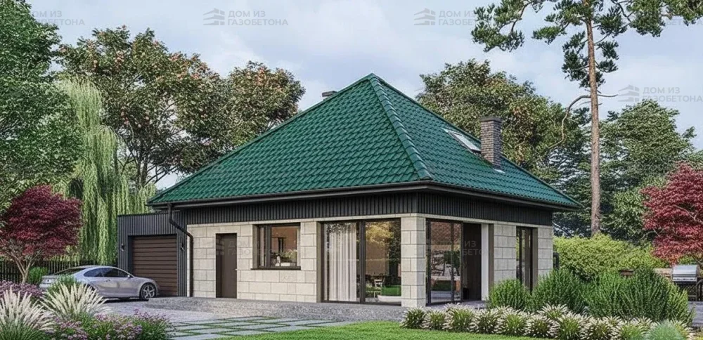 Проект Двухэтажный дом 9 на 9, 94 м2