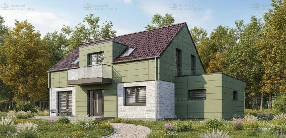 Проект Двухэтажный дом 16 на 9, 153 м2