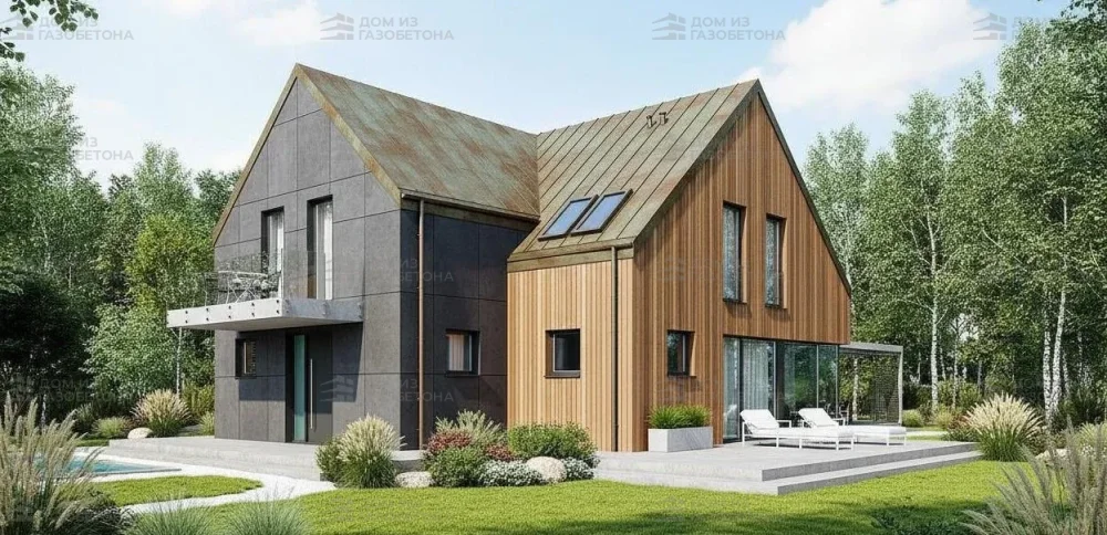 Проект Двухэтажный дом 18 на 18, 287 м2