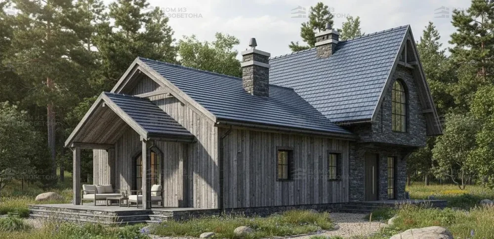 Проект Двухэтажный дом 12 на 11, 114 м2