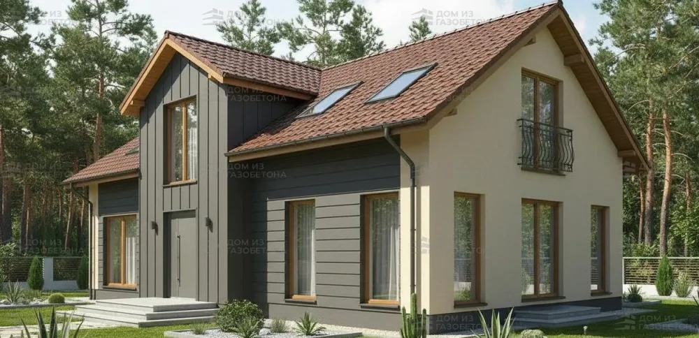 Проект Двухэтажный дом 18 на 9, 174 м2