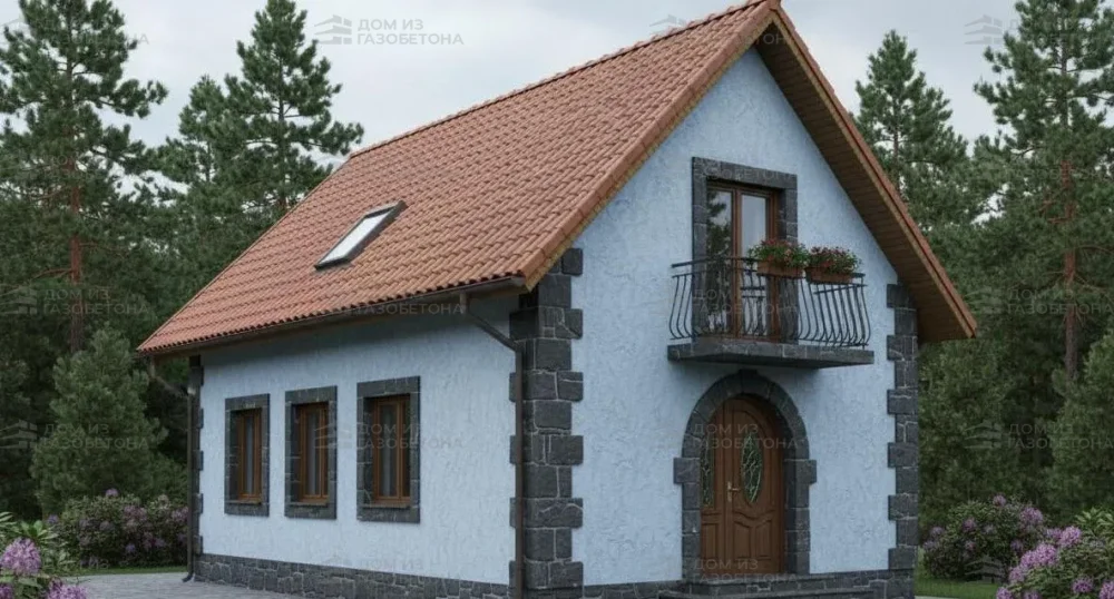 Проект Двухэтажный дом 12 на 8, 154 м2