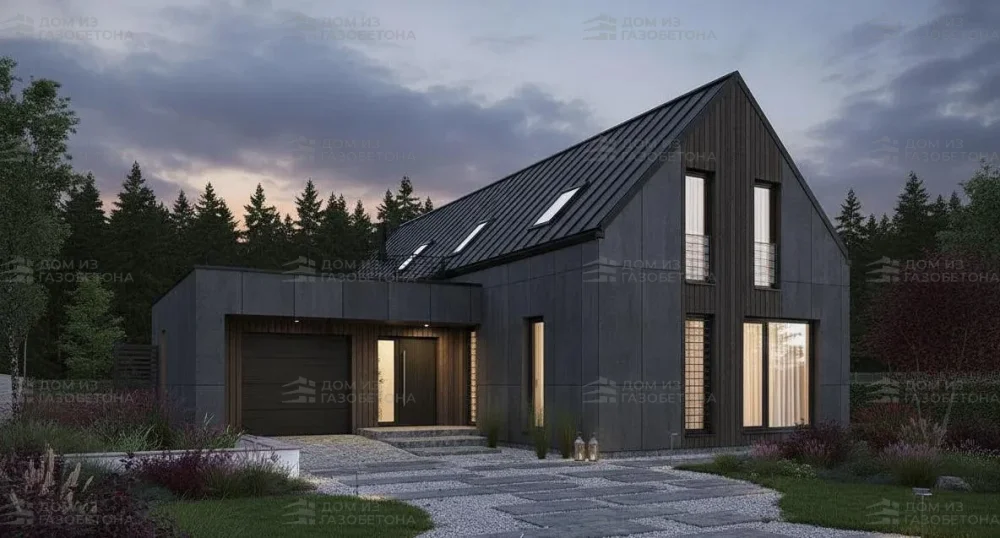 Проект Двухэтажный дом 12 на 19, 151 м2