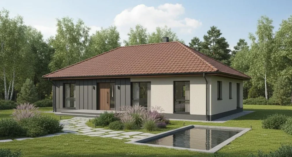 Проект Одноэтажный дом 12 на 16, 158 м2