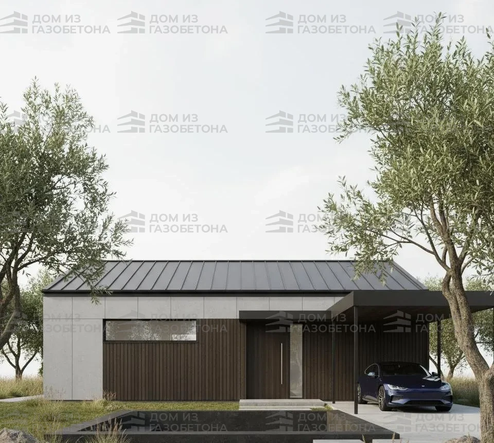 Проект Одноэтажный дом 12 на 13, 113 м2