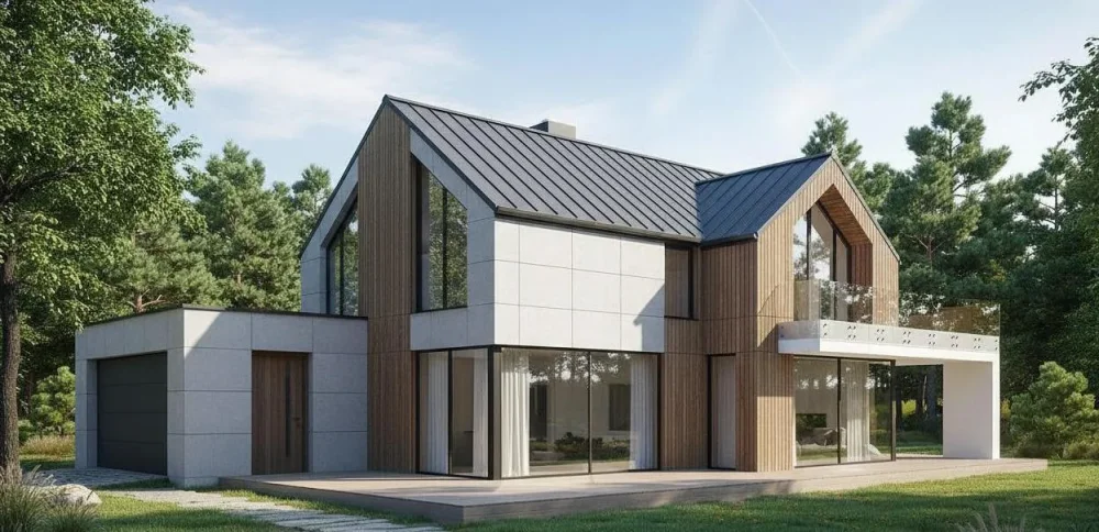 Проект Двухэтажный дом 16 на 16, 145 м2